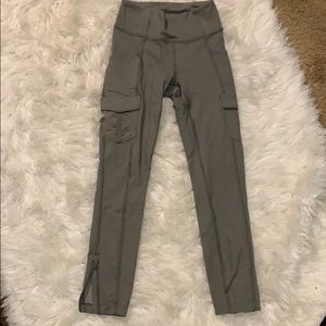 Lululemon Cargo Pocket Zip Up Leggings